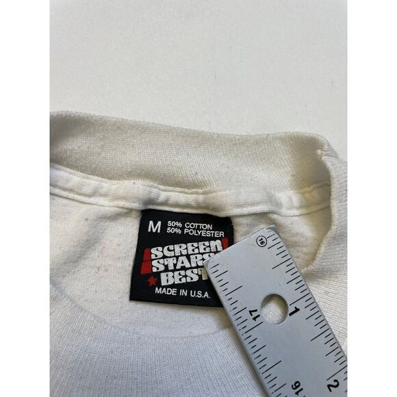 VINTAGE Boulder Bash Marco Island 1990 T-shirt Women Medium 90s Single Stitch - Picture 11 of 12